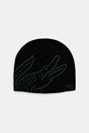 Шерстяная шапка Lacoste тонкий чёрный RB3021