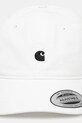 Carhartt WIP czapka z daszkiem bawełniana Madison Logo Cap I023750.00AXX biały SS25