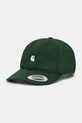 Βαμβακερό καπέλο του μπέιζμπολ Carhartt WIP Madison Logo Cap απλικέ πράσινο I023750.2RQXX