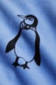 Детская шапка Mini Rodini Penguin 1100009560 голубой AW24