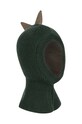 Konges Sløjd kominiarka wełniana dziecięca ANIMAL BALACLAVA KS101211 zielony AW24