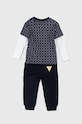 Detská bavlnená súprava Guess I4YG01.K8HM3.9BYH tmavomodrá AW24