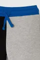 modrá Detská bavlnená tepláková súprava Guess