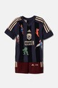 adidas komplet dziecięcy LK MRVL AV TSET wzorzyste szary IV9636