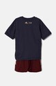 adidas komplet dziecięcy LK MRVL AV TSET IV9636 szary AW24