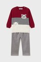 Комплект для младенцев Mayoral мелкий узор бордо 2544.3A.Baby.9BYH