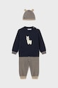 Σετ μωρού Mayoral πλεκτό ύφασμα σκούρο μπλε 2546.3G.Baby.9BYH