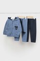 Mayoral dres dziecięcy 3-pack wzorzyste niebieski 2823.3G.Baby.9BYH