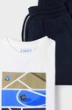 Chłopiec Mayoral komplet dresowy dziecięcy - longsleeve, bluza i spodnie 4880.5C.Mini.9BYH niebieski