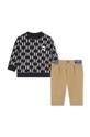 Karl Lagerfeld set per bambini maglia beige Z30293.67.81