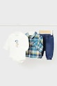 Dětská bavlněná souprava Mayoral Newborn bavlna modrá 2530.1P.Newborn.9BYH