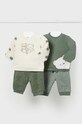 Kojenecká tepláková souprava Mayoral Newborn 2-pack pletenina zelená 2624.1G.Newborn.9BYH