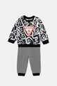 Guess dres bawełniany niemowlęcy wzorzyste szary I4BG08.KAD73.9BYH
