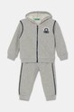 United Colors of Benetton tuta in lana bambino/a sovrastampa grigio 3J68GK00L.P.Seasonal
