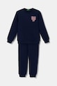 Dětská bavlněná tepláková souprava United Colors of Benetton pletenina námořnická modř 3J68GK00K.P.Seasonal