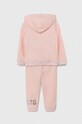 Παιδική βαμβακερή αθλητική φόρμα Guess K4YG00.KA6R4.9BYH ροζ AW24