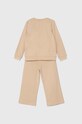 Detská bavlnená tepláková súprava Guess K4YG03.KA6R4.9BYH béžová AW24