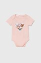 Dziewczynka Guess dres bawełniany niemowlęcy S4YG11.KAE14.9BYH beżowy