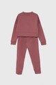 Dziewczynka adidas dres dziecięcy G FI LOGO TS IX3635 różowy