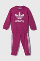 Дитячий спортивний костюм adidas Originals CREW SET трикотаж рожевий IX5149