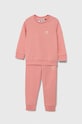 Detská tepláková súprava adidas Originals CREW SET pletenina ružová IX9844