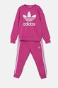 adidas Originals dres dziecięcy TREFOIL CREW SE aplikacja różowy IY4781