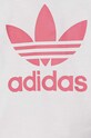 adidas Originals set de bumbac pentru bebelusi SHORT TEE SET roz JE0523