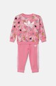 adidas Originals trening de bumbac pentru copii CREW SET bumbac roz JN4669