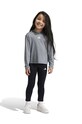 adidas komplet dziecięcy LG SPORT SET z elastanem szary IV9525