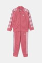 Παιδική φόρμα adidas Originals SST TRACKSUIT πλεκτό ύφασμα ροζ IY4797