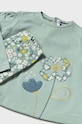 Mayoral komplet dziecięcy - bluzka, legginsy i opaska 2711.4H.Baby.9BYH turkusowy AW24