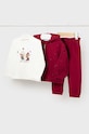 Παιδικό σετ φόρμας Mayoral βαμβάκι κόκκινο 2825.4G.Baby.9BYH