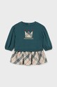 Комплект - блузка и юбка Mayoral аппликация бирюзовый 2929.4C.Baby.9BYH