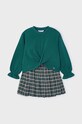 Mayoral set - camicetta e gonna 4220.6H.Mini.9BYH turchese AW24