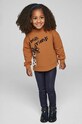 Mayoral bluza i legginsy dziecięce aplikacja brązowy 4708.6D.Mini.9BYH