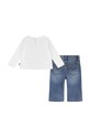 Sada pre bábätká Levi's TEE & CARGO PANT SET 1EK986 biela AW24