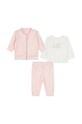 Michael Kors dres niemowlęcy 3-pack aplikacja różowy R30130.74.81