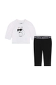 Karl Lagerfeld set per bambini maglia bianco Z30280.86.94