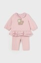 Mayoral Newborn komplet bawełniany niemowlęcy aplikacja różowy 2507.2D.Newborn.9BYH