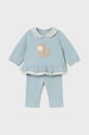 Mayoral Newborn komplet bawełniany niemowlęcy aplikacja niebieski 2507.2D.Newborn.9BYH