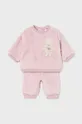Спортивный костюм для младенцев Mayoral Newborn аппликация розовый 2508.2K.Newborn.G.9BYH