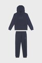 Detská bavlnená tepláková súprava EA7 Emporio Armani bavlna tmavomodrá 6DBV55.BJ05Z