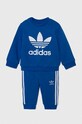 Дитячий спортивний костюм adidas Originals CREW SET трикотаж темно-синій IX5151