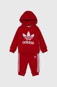 Спортивный костюм для младенцев adidas Originals HOODIE SET аппликация красный IX5163