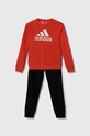 adidas dres dziecięcy LK BOSOG FT IX7363 pomarańczowy AW24