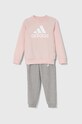 adidas dres dziecięcy LK BOSOG FT IX7364 różowy AW24