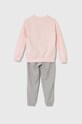 Chłopiec adidas dres dziecięcy LK BOSOG FT IX7364 różowy