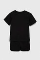 Dětská souprava adidas Originals SHORT TEE SET IX7509 černá AW24