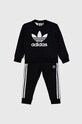 Дитячий спортивний костюм adidas Originals TREFOIL CREW SE IY4784 чорний AW24