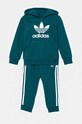 Дитячий спортивний костюм adidas Originals HOODIE SET аплікація бірюзовий IY4789